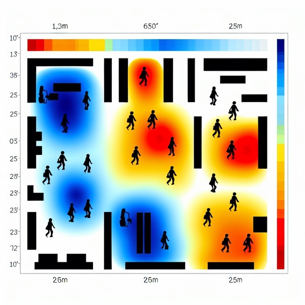 Mapas de calor: Analizando el tráfico en tu tienda con datos de conteo de personas